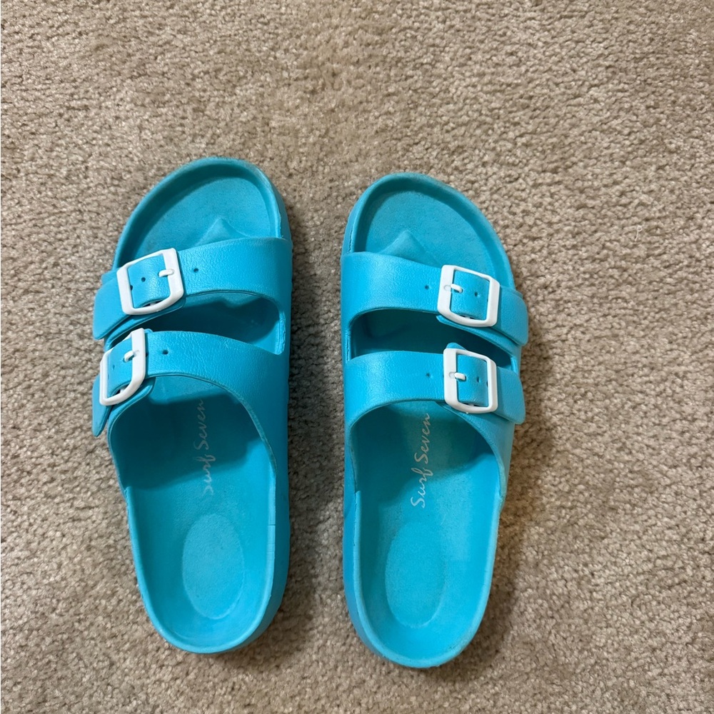 Simply Southern Bright Blue Sandals